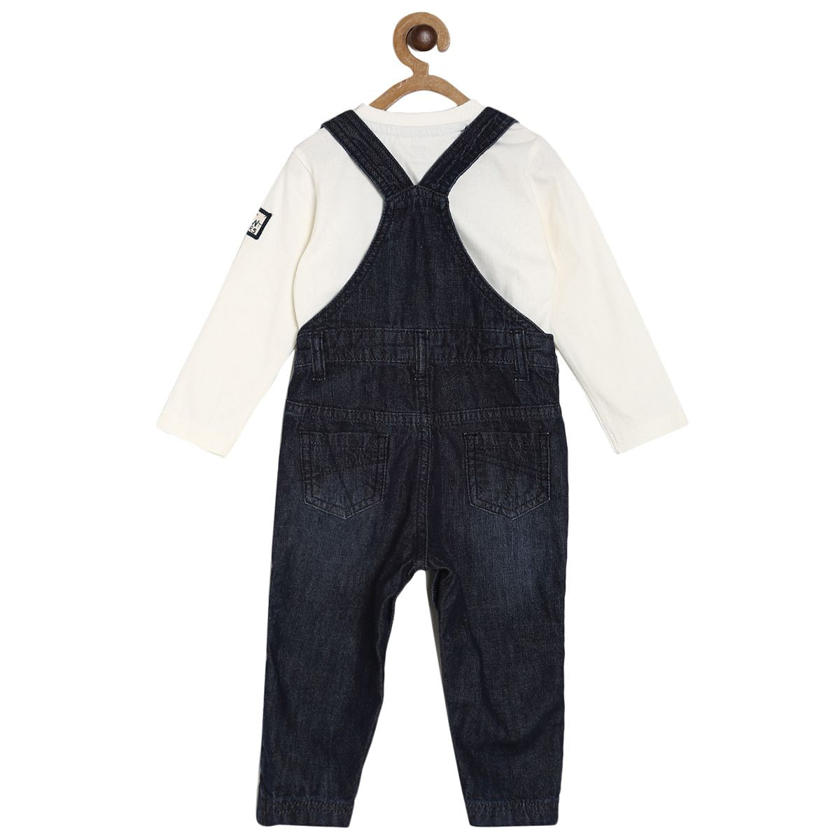 Mid Wash Dungaree Set