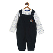 Boys Grey Dungaree Set