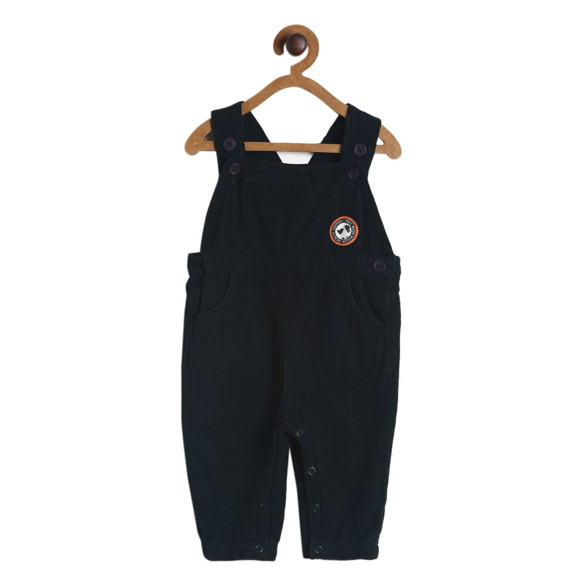 Boys Grey Dungaree Set