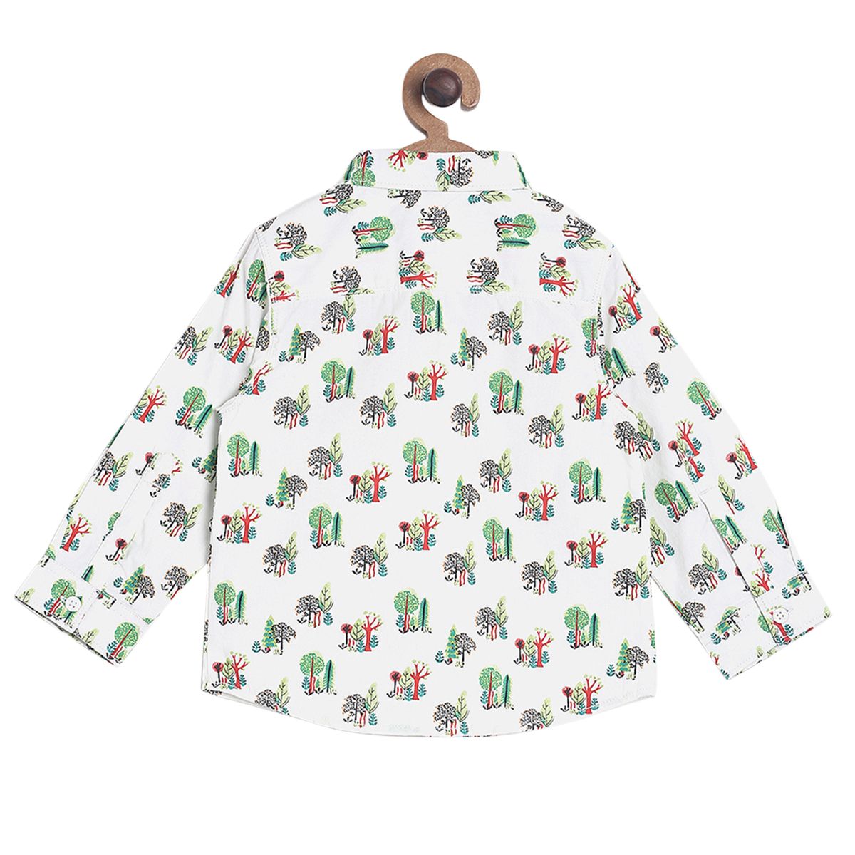 Pack of 1 woven shirt - white & blue for 12-18 Months