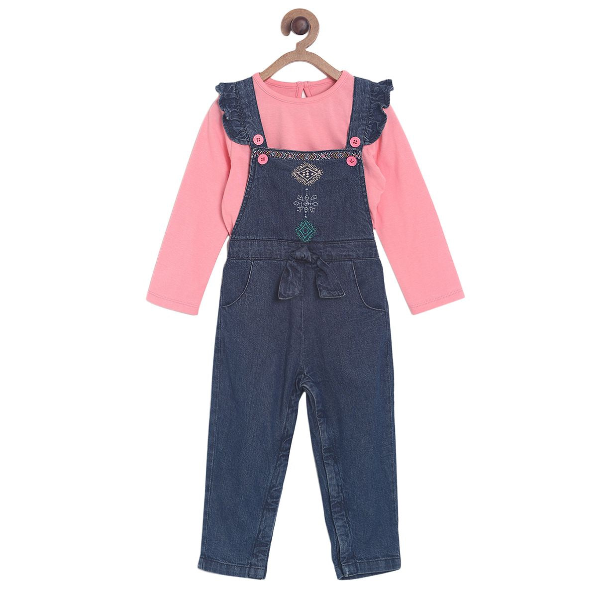 Blue Dungaree Set