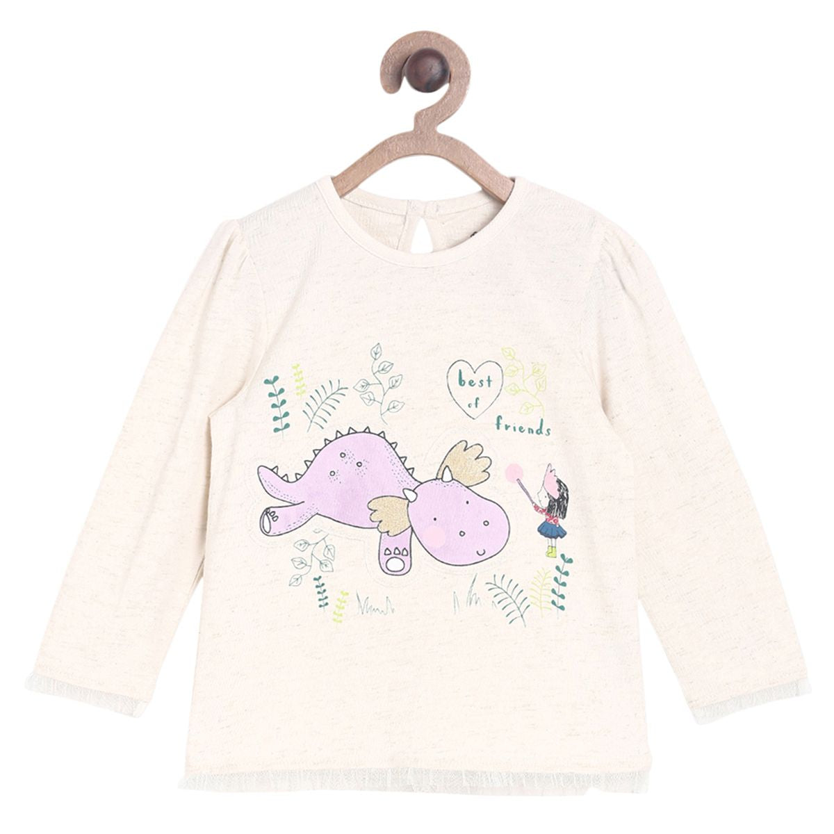 Pack of 1 knit top - white for 12-18 Months