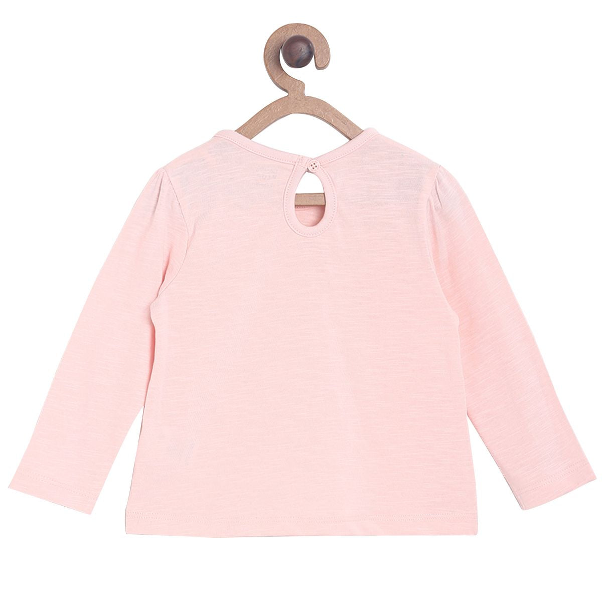 Baby Girls Printed Full Sleeve Top, Pink