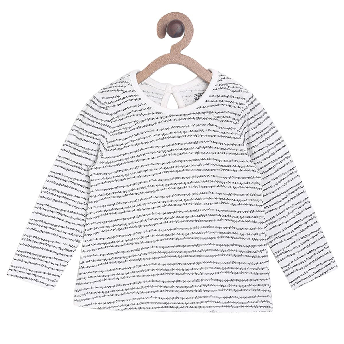Baby Girls Printed Full Sleeve Top, Pink