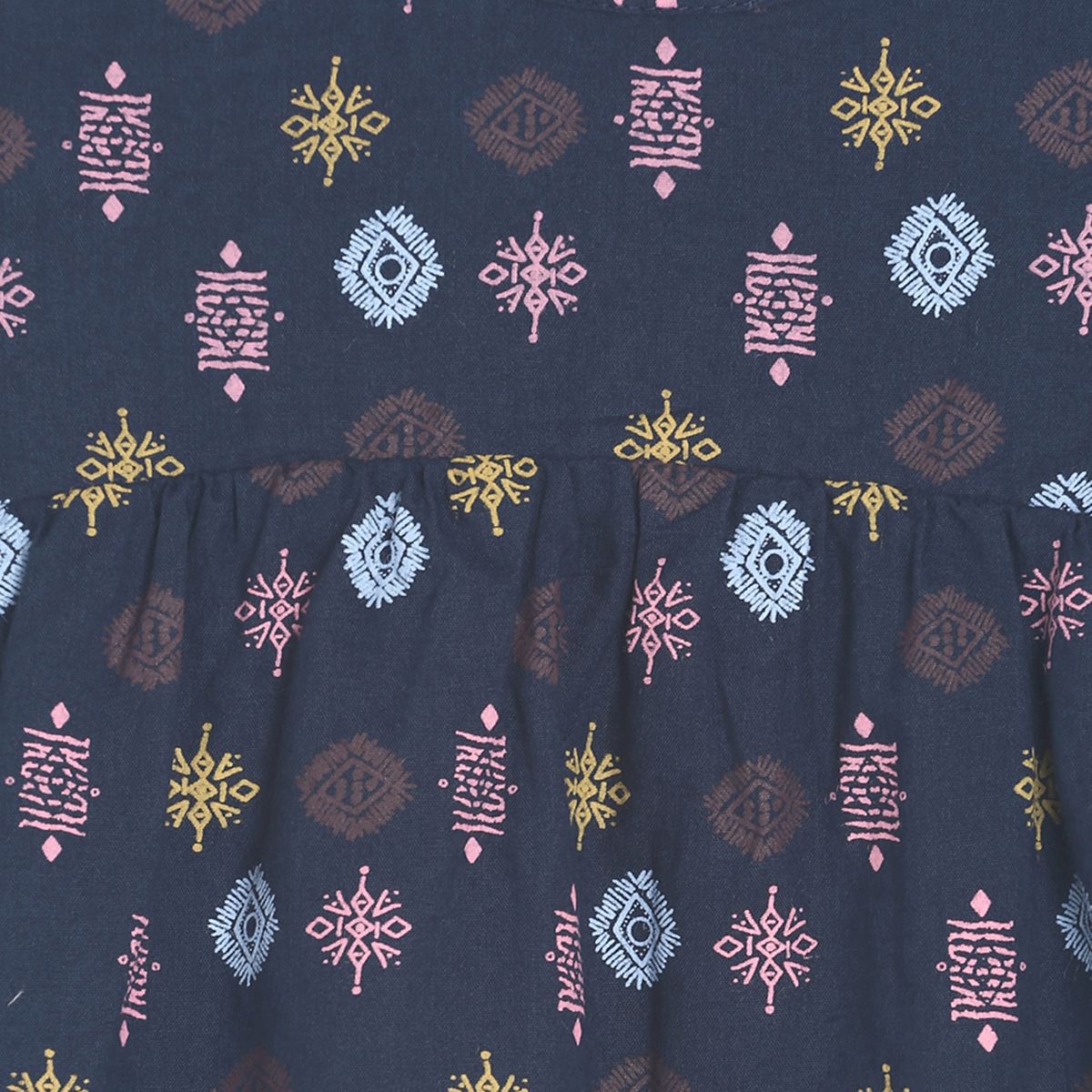 Pack of 1 woven top - navy blue for 12-18 Months