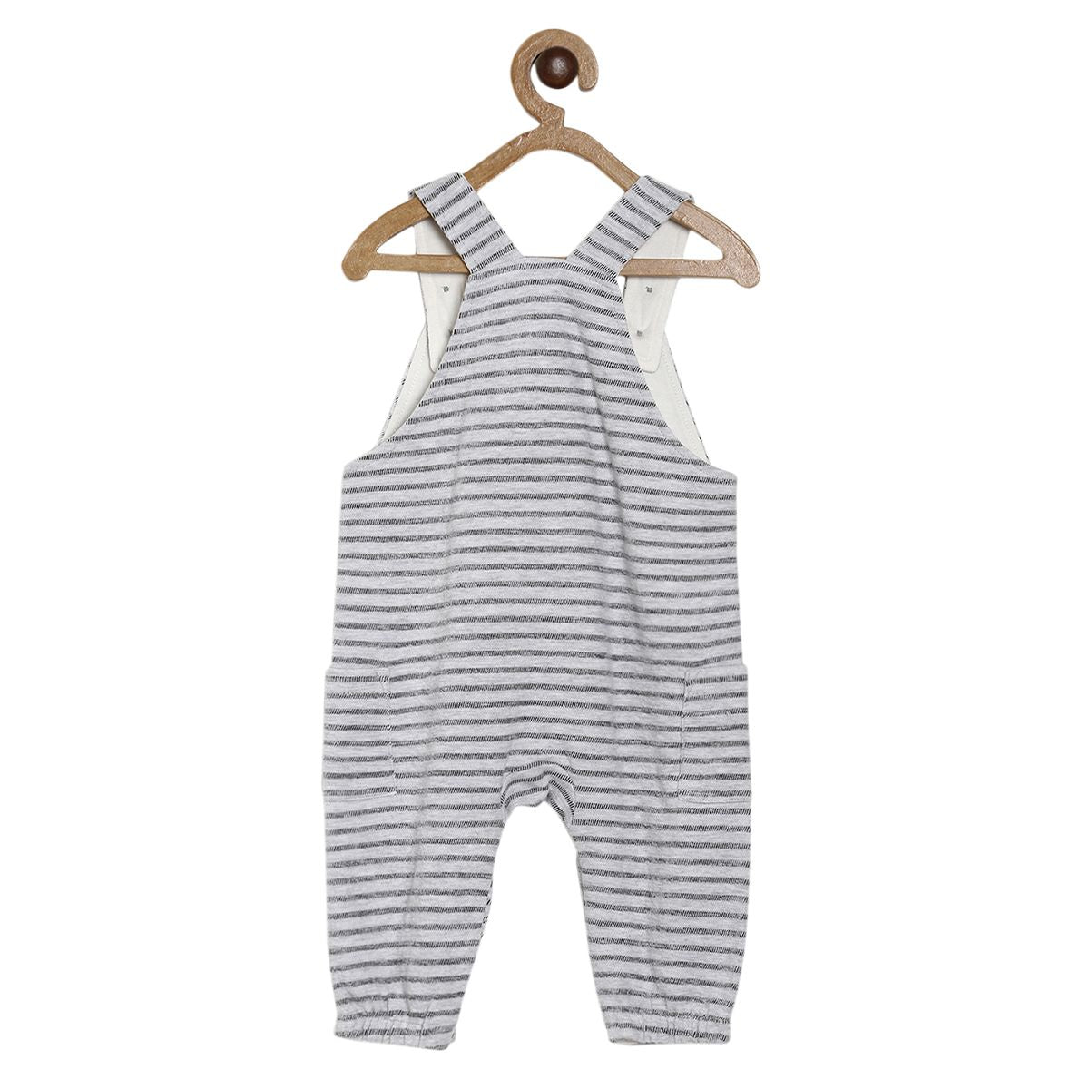 Pack of 2 dungaree set - white & light blue for 12-18 Months