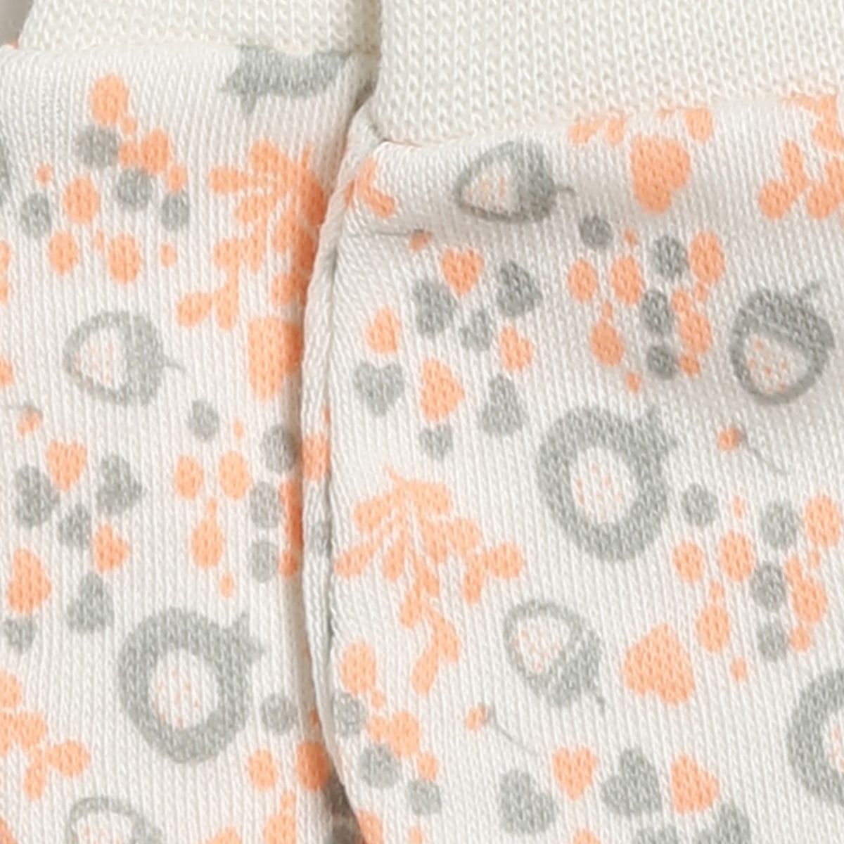 Baby Unisex Printed Cotton Mittens