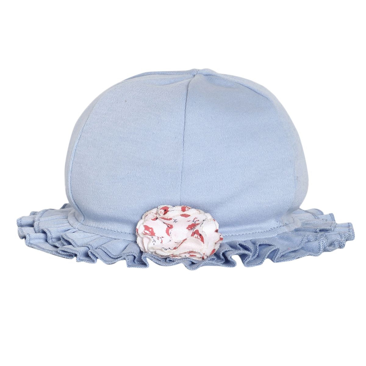 Baby Girls Solid Cap, Blue