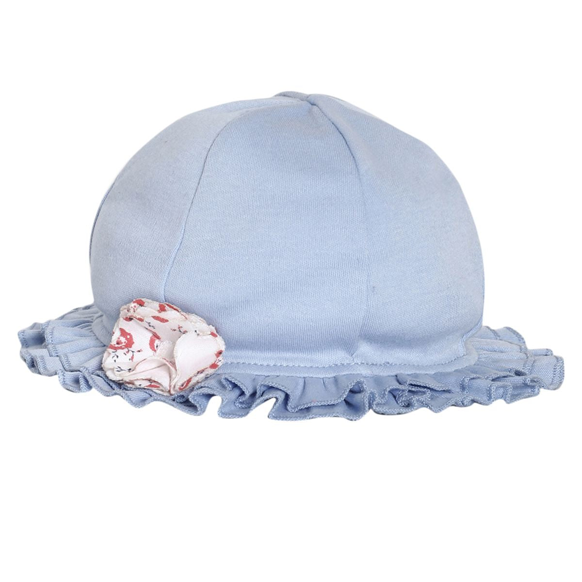 Baby Girls Solid Cap, Blue