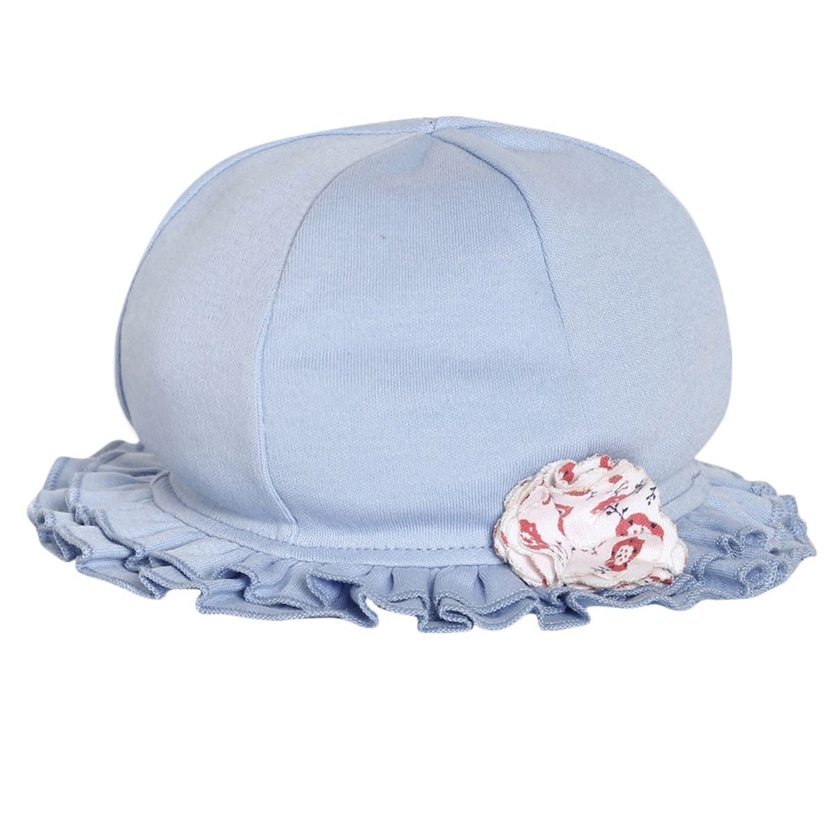 Baby Girls Solid Cap, Blue