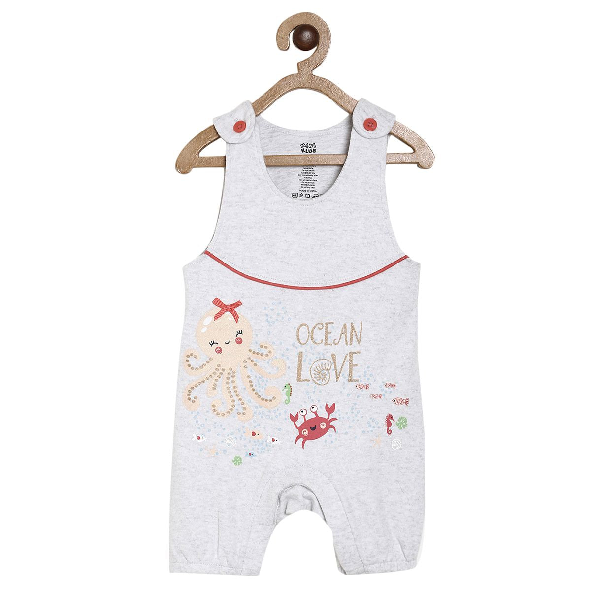 Grey Dungaree Set