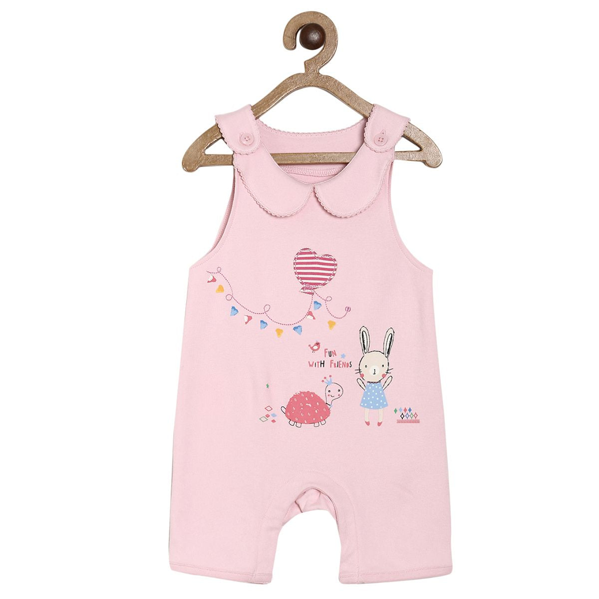 Pink Dungaree Set