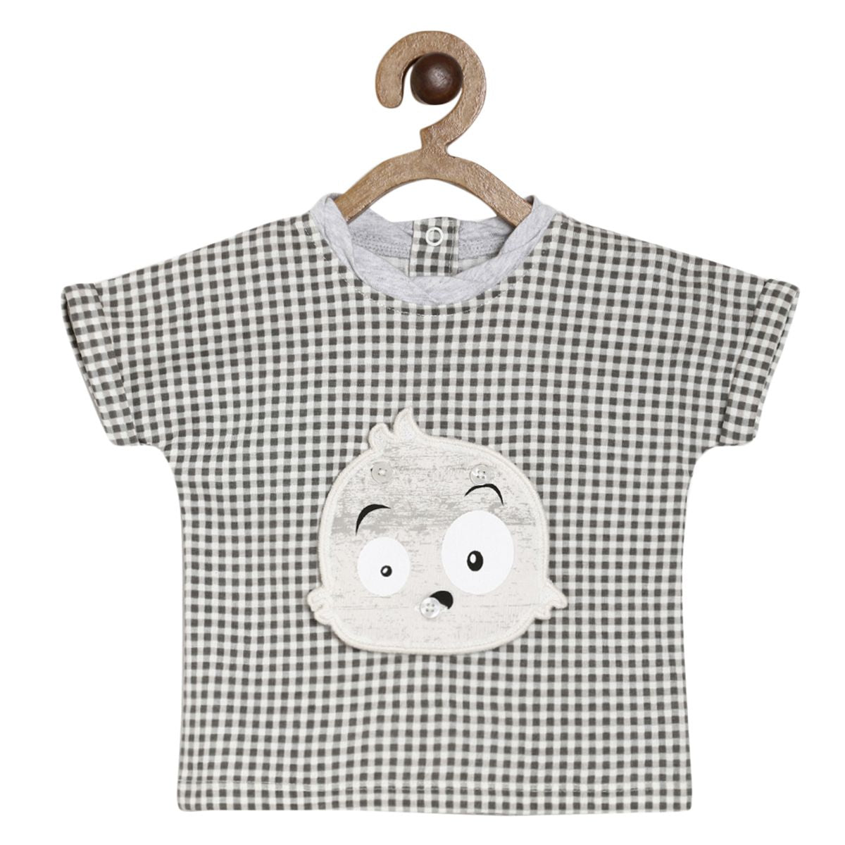 Pack of 1 knit top - grey marl for 0-3 Months