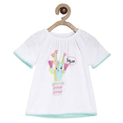 Pack of 2 top and shorts set - white for 0-3 Months