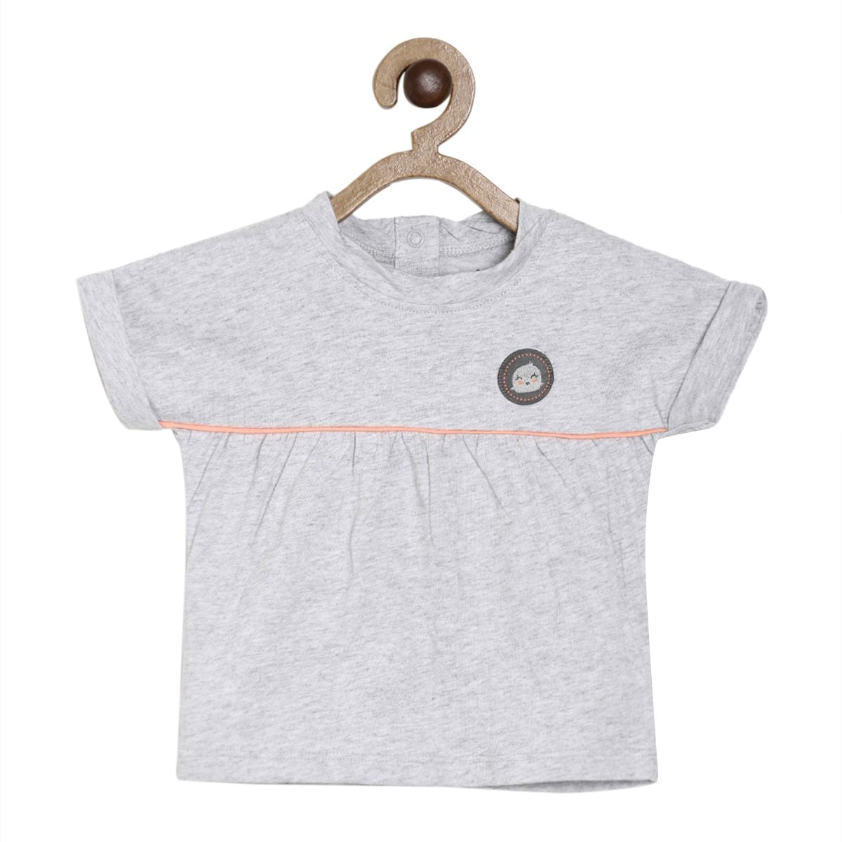 Grey Marl Knit Top