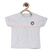Grey Marl Knit Top