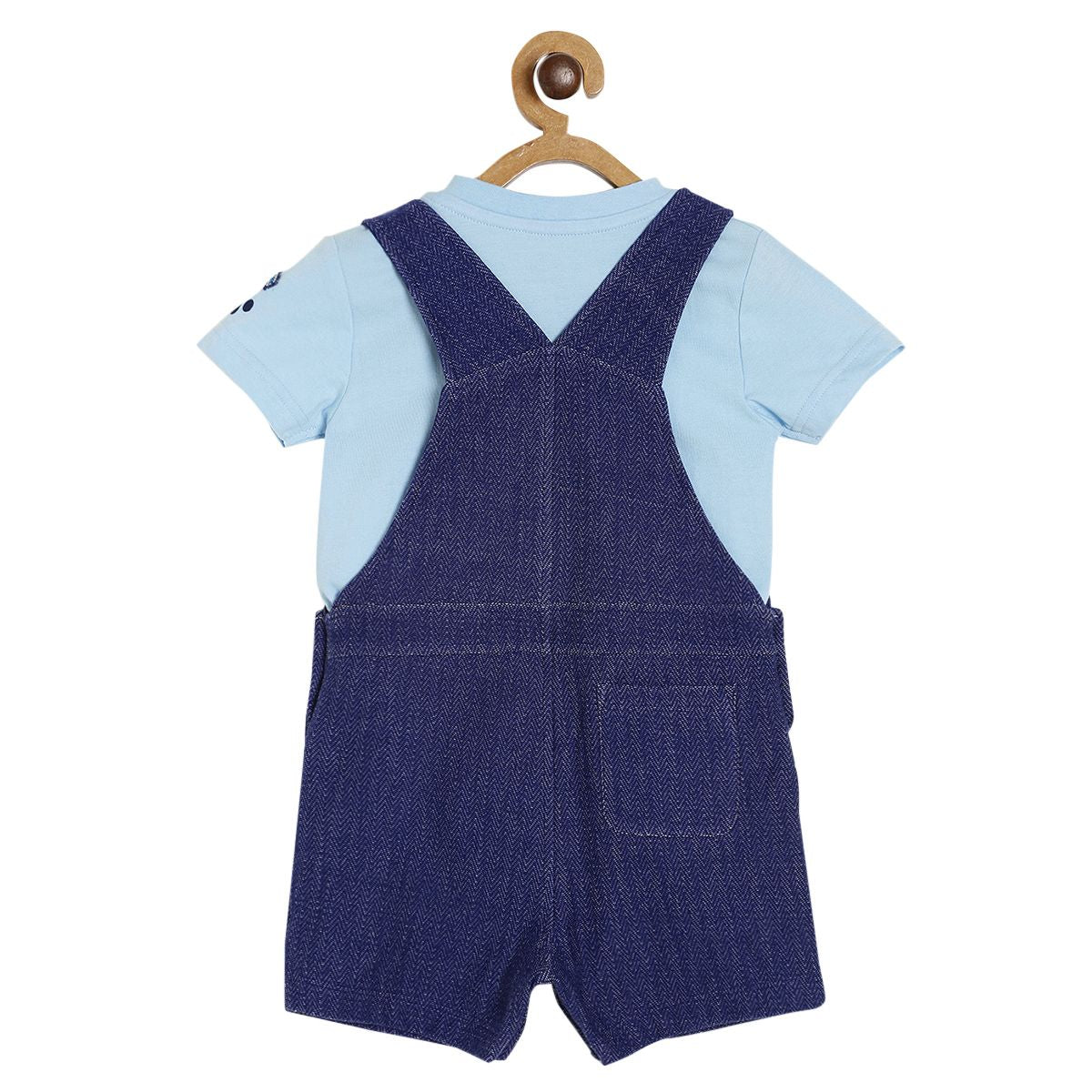 Boys Blue Dungaree Set