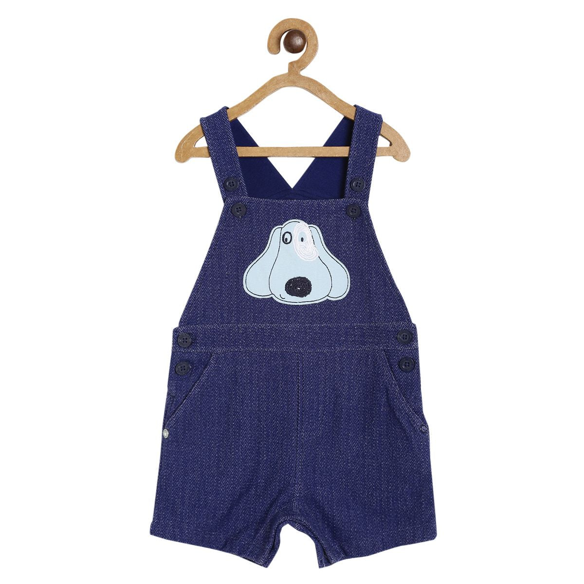 Boys Blue Dungaree Set