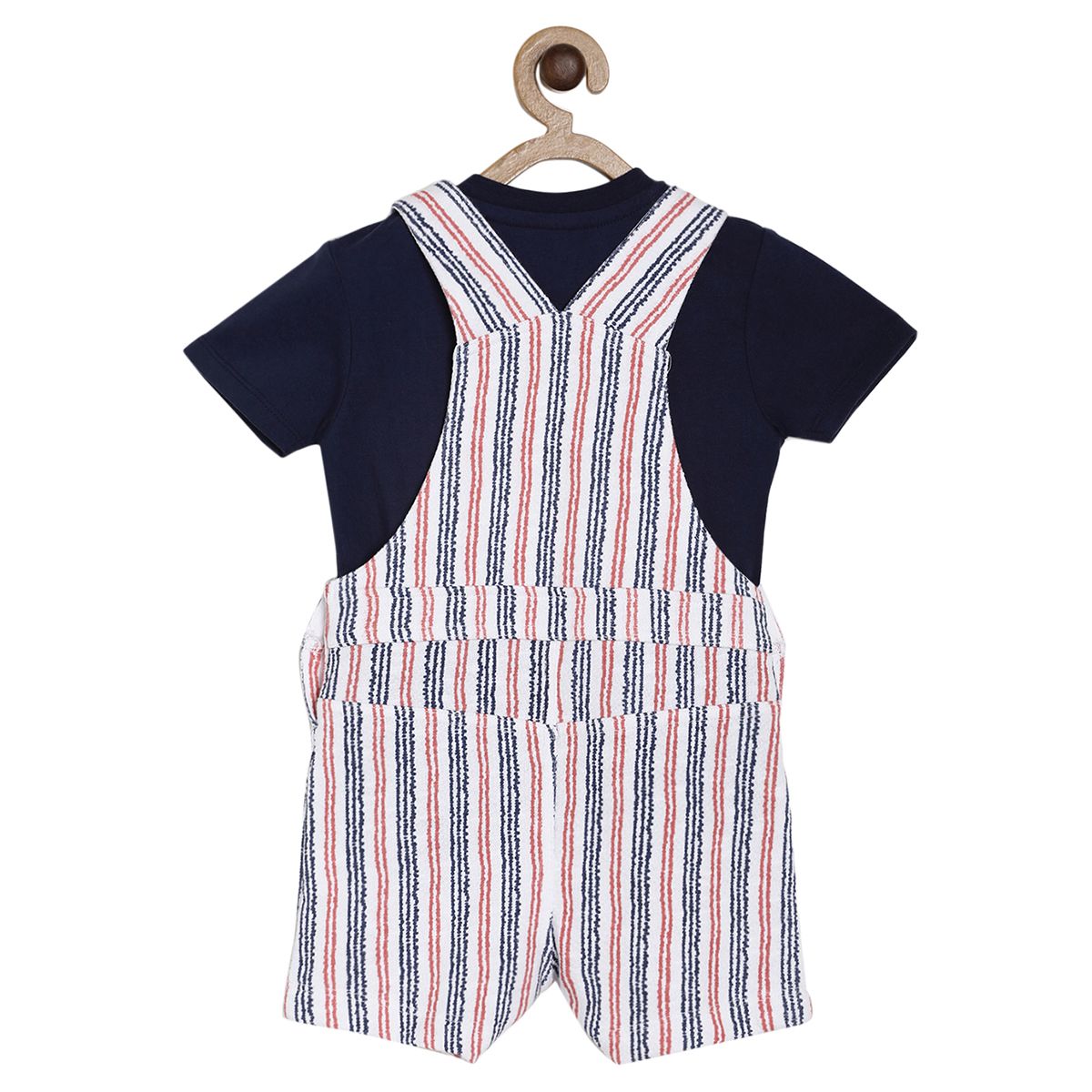 White Dungaree Set