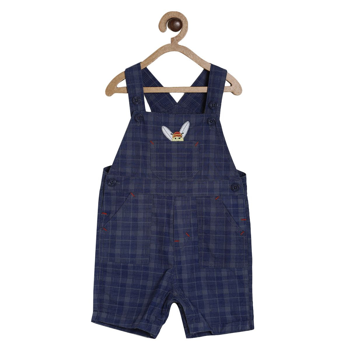 Boys Blue Dungaree Set
