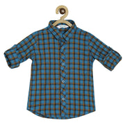 Pack of 1 woven shirt - midnightblue & black for 3-6 Months