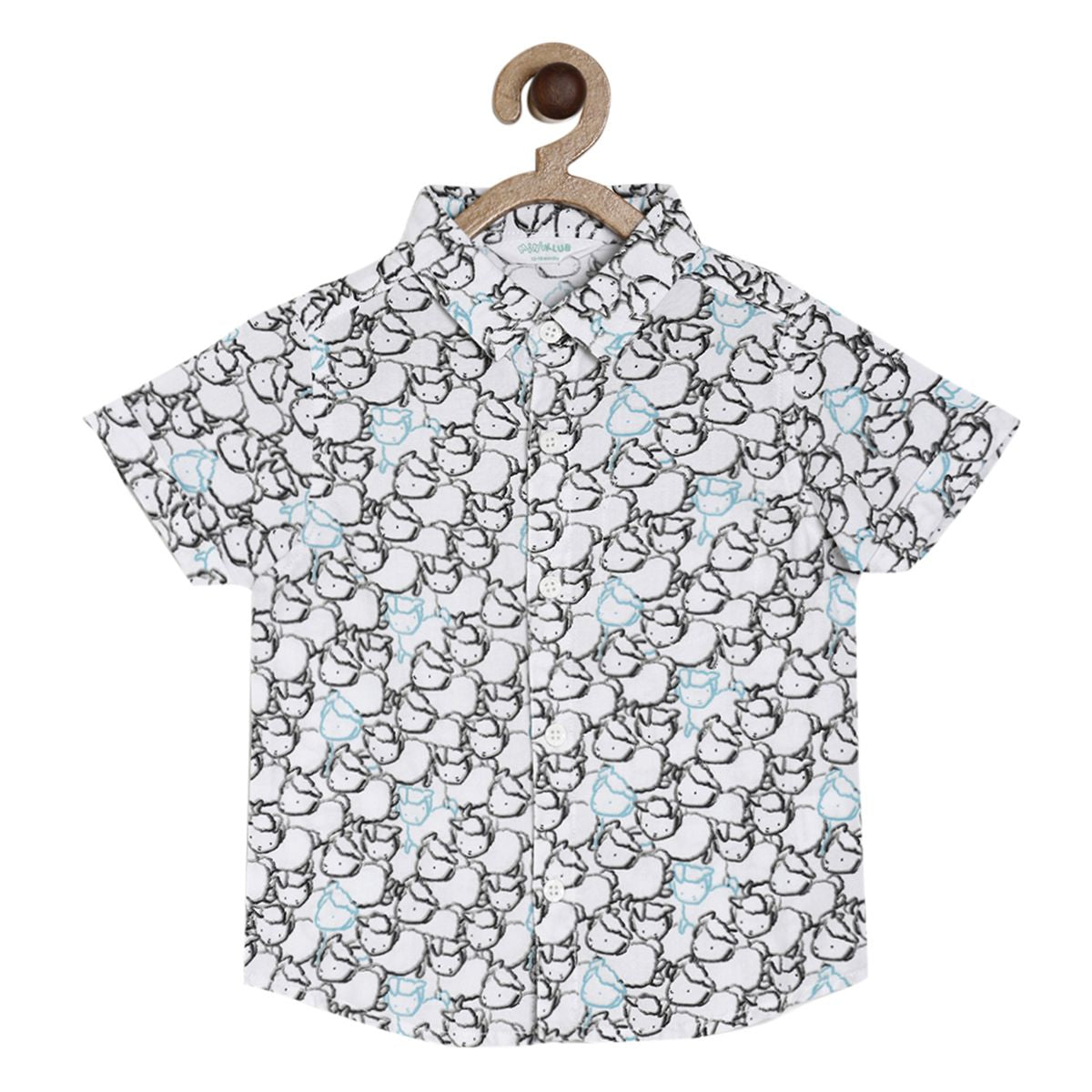 Pack of 1 woven shirt - off white for 3-6 Months