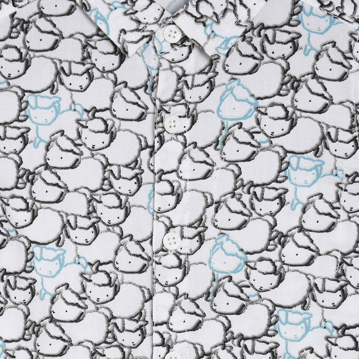 Pack of 1 woven shirt - off white for 3-6 Months