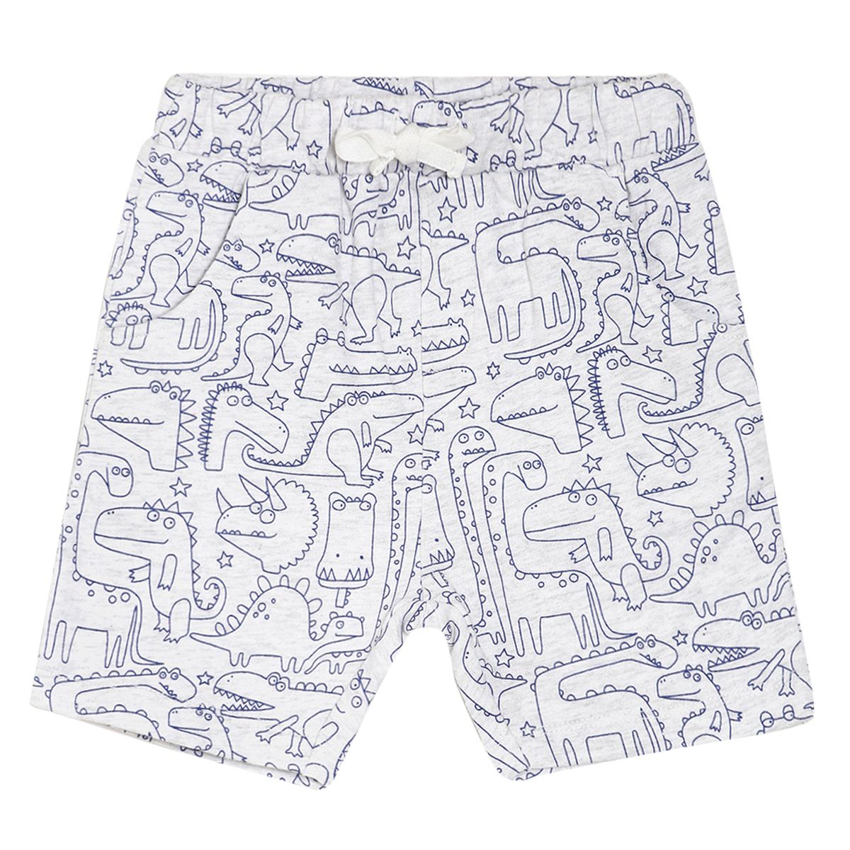 Pack of 1 knit shorts - grey for 6-12 Months