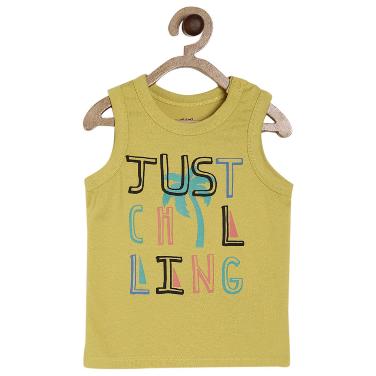 Pack of 1 knit t-shirt - yellow for 3-6 Months
