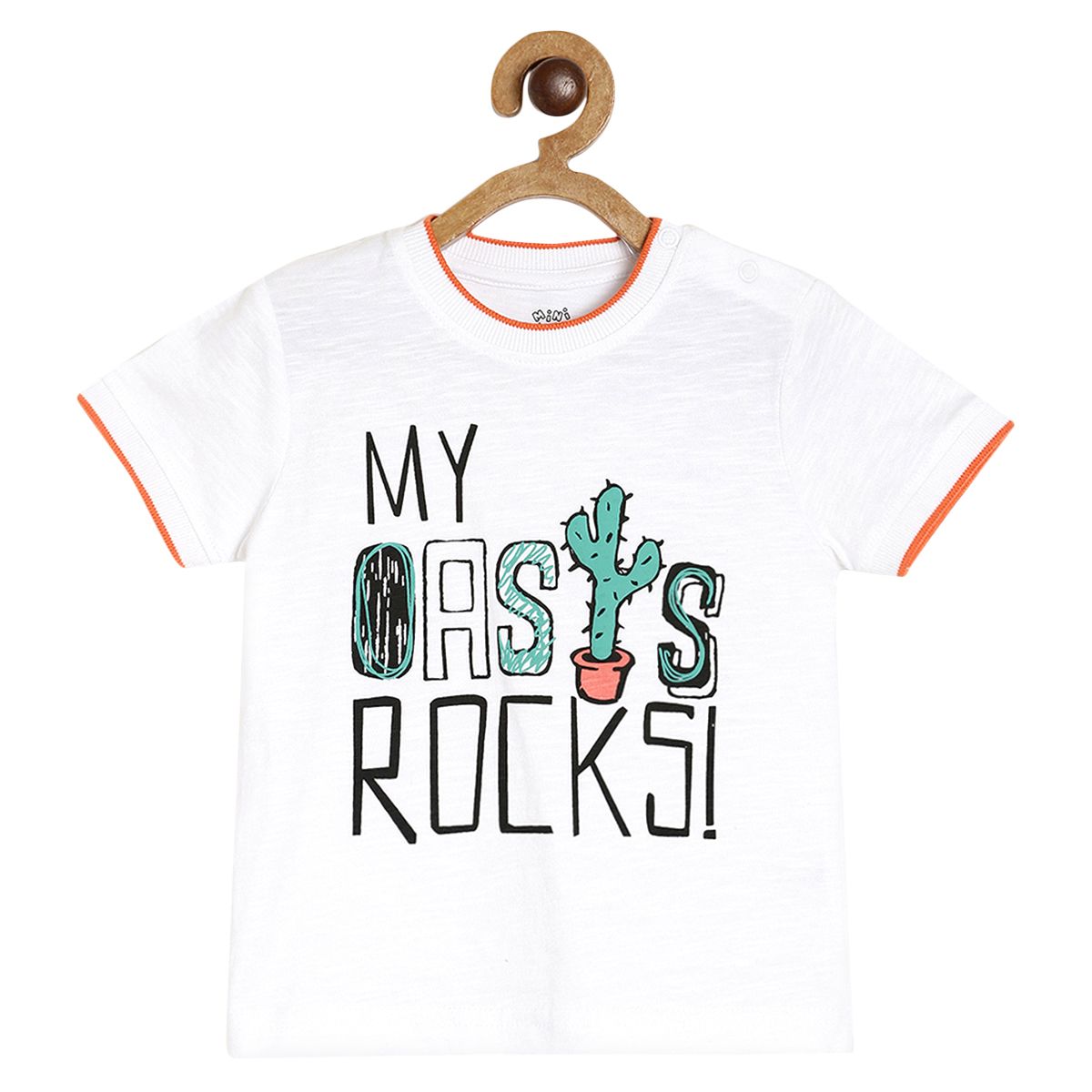 Pack of 1 knit t-shirt - white for 3-6 Months