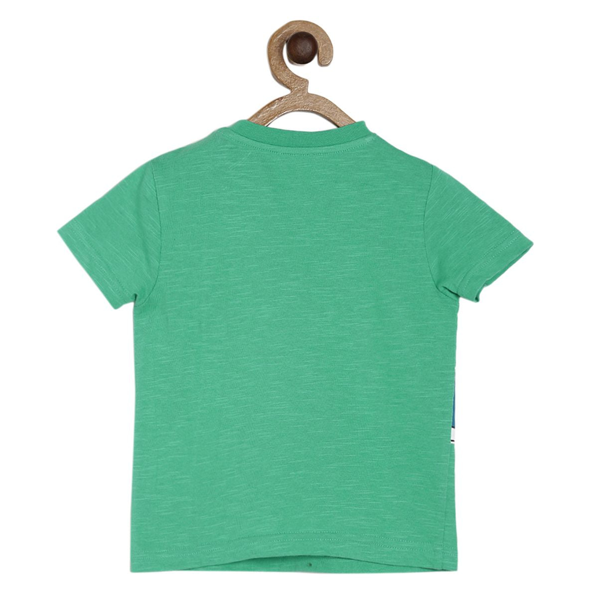 Baby Boys Character Print T-Shirt, Green White and Blue