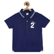 Pack of 1 knit pack of lo tee - navy for 3-6 Months