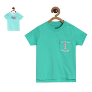 Pack of 2 t-shirt - turquoise green for 3-6 Months