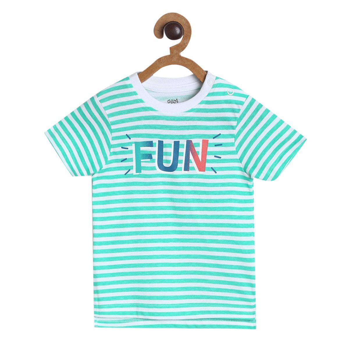 Pack of 2 t-shirt - turquoise green for 3-6 Months