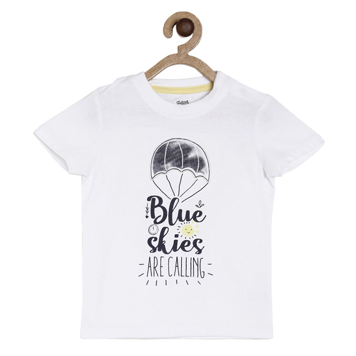 Pack of 1 knit t-shirt - white for 3-6 Months
