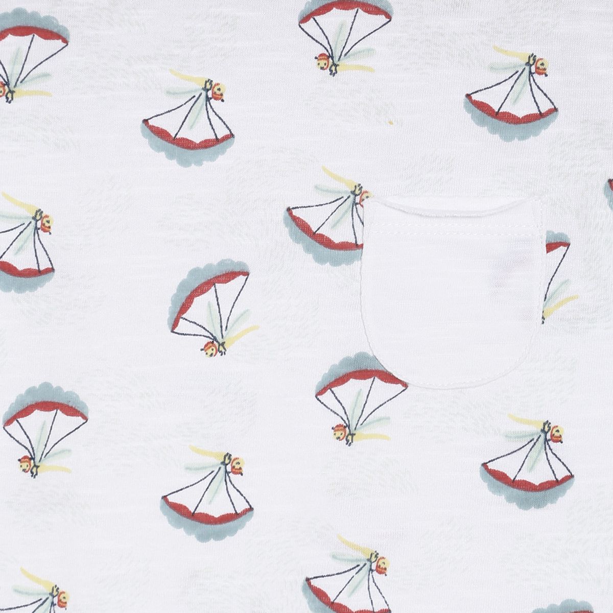 Pack of 1 knit t-shirt - white for 3-6 Months