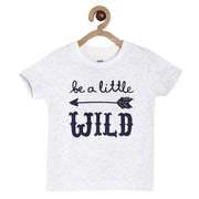 Boys Grey Marl T-Shirt