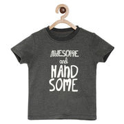 Pack of 1 knit t-shirt - blu marl for 3-6 Months