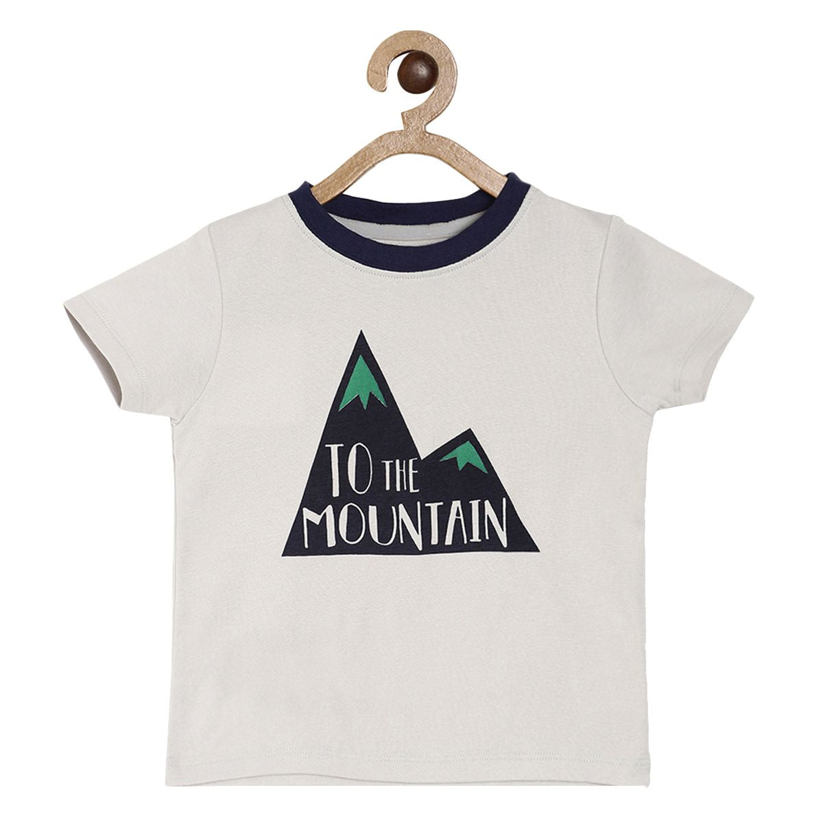 Pack of 1 knit t-shirt - light lavender & black for 3-6 Months