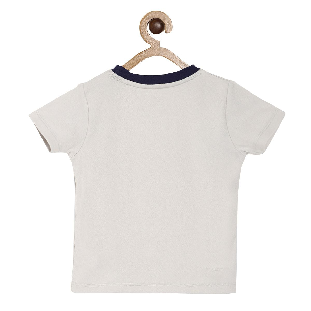 Pack of 1 knit t-shirt - light lavender & black for 3-6 Months
