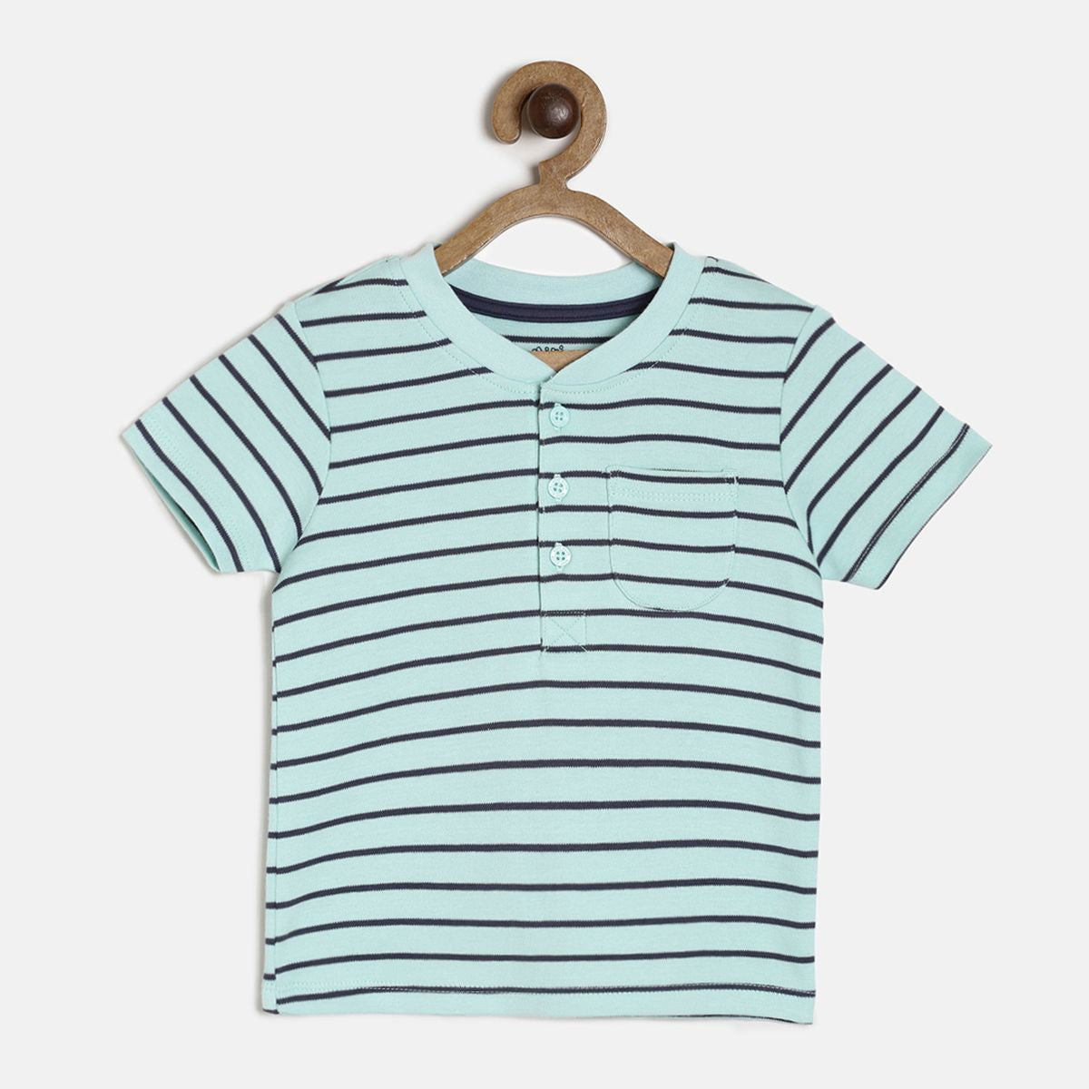 Pack of 1 knit t-shirt - mint for 3-6 Months