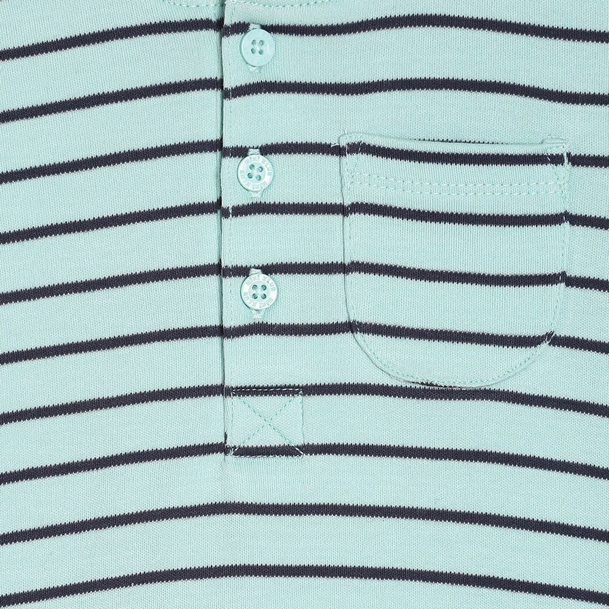 Pack of 1 knit t-shirt - mint for 3-6 Months