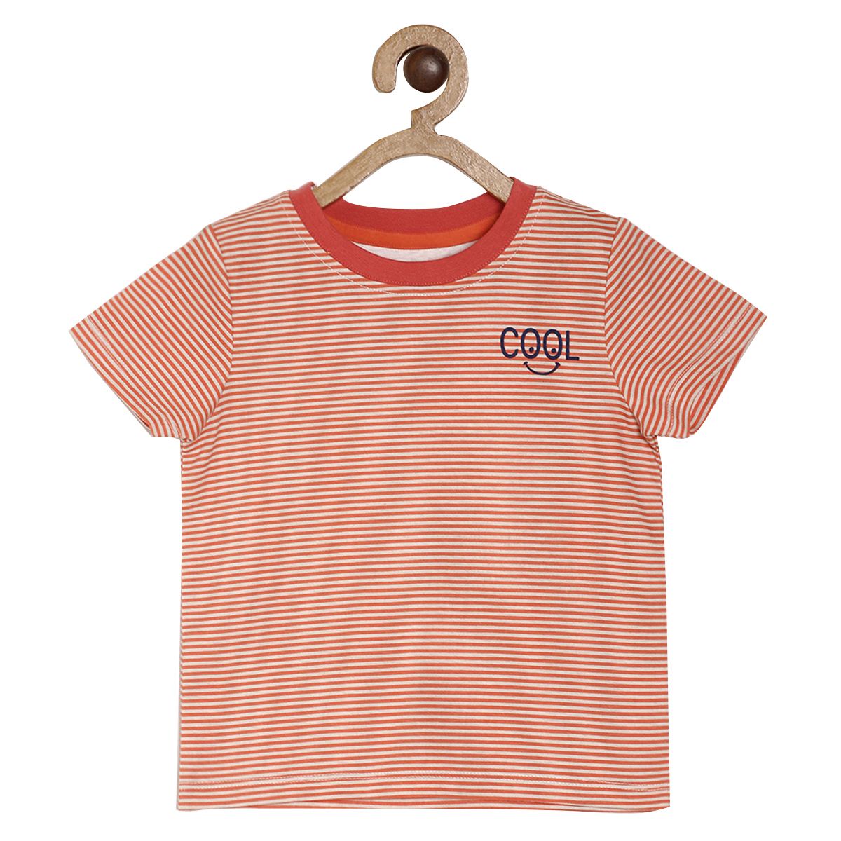Boys Orange Stripes T-Shirt