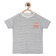 Pack of 1 knit t-shirt - grey for 3-6 Months