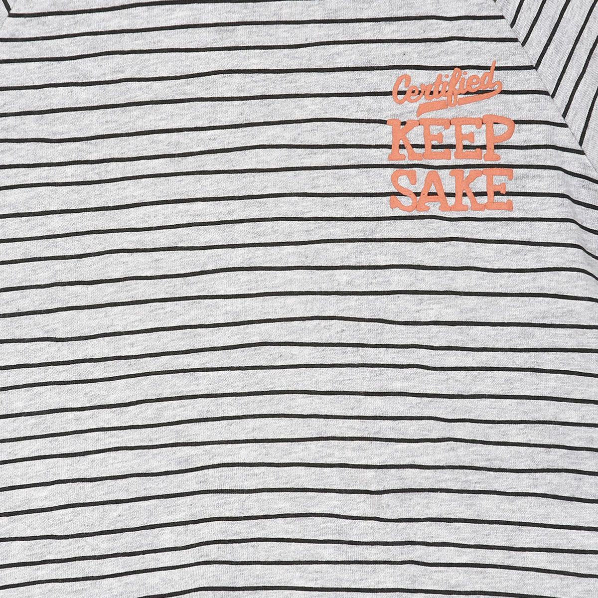 Pack of 1 knit t-shirt - grey for 3-6 Months