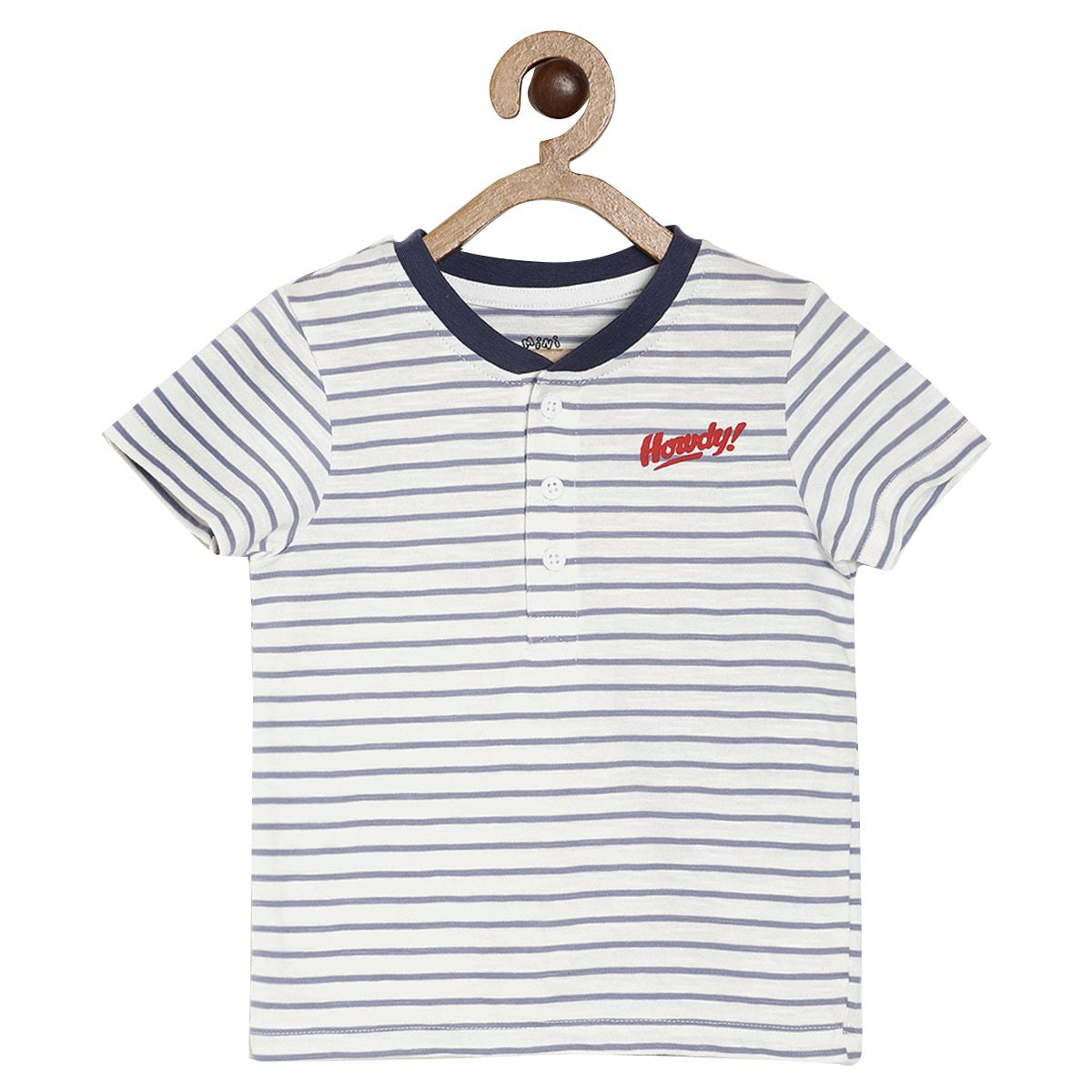 Boys White Striper T-Shirt Pack of 1