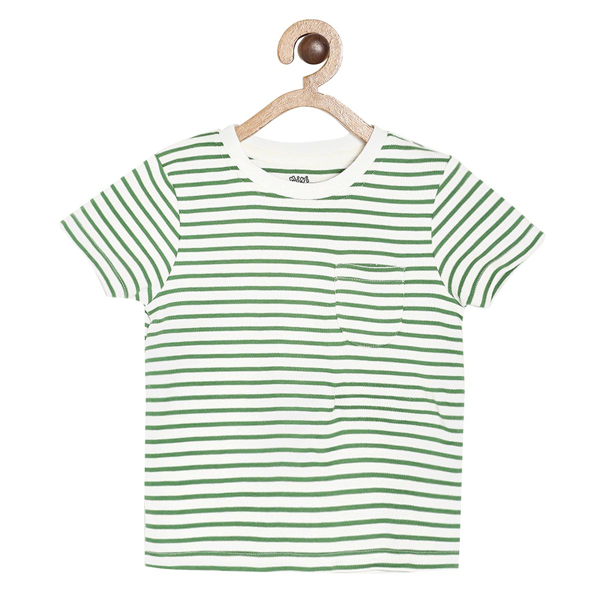 Boys Green Stripes T-Shirt