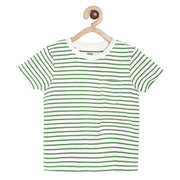 Boys Green Stripes T-Shirt