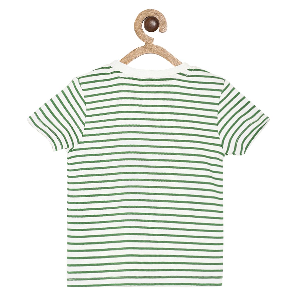 Boys Green Stripes T-Shirt