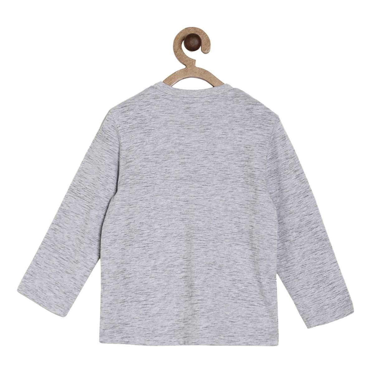 Pack of 1 knit t-shirt - grey marl for 3-6 Months